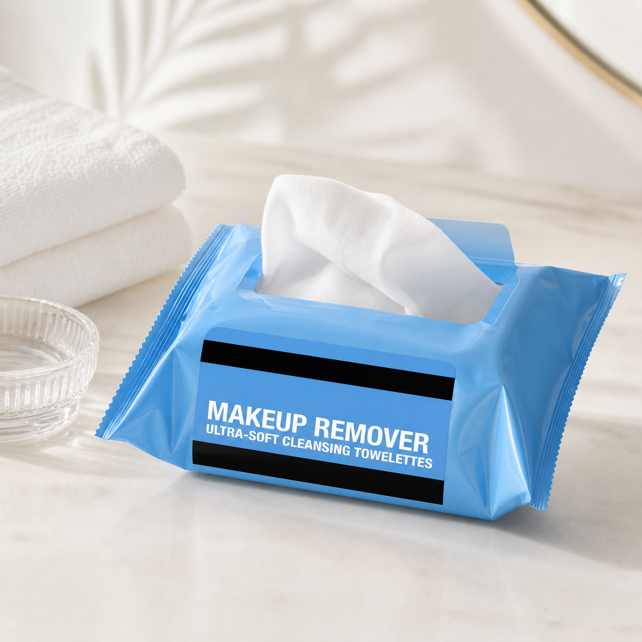 Gentle Deep Cleansing Facial Wipes, 25 Count Mild Makeup Remover Wipes For Face Cleansing