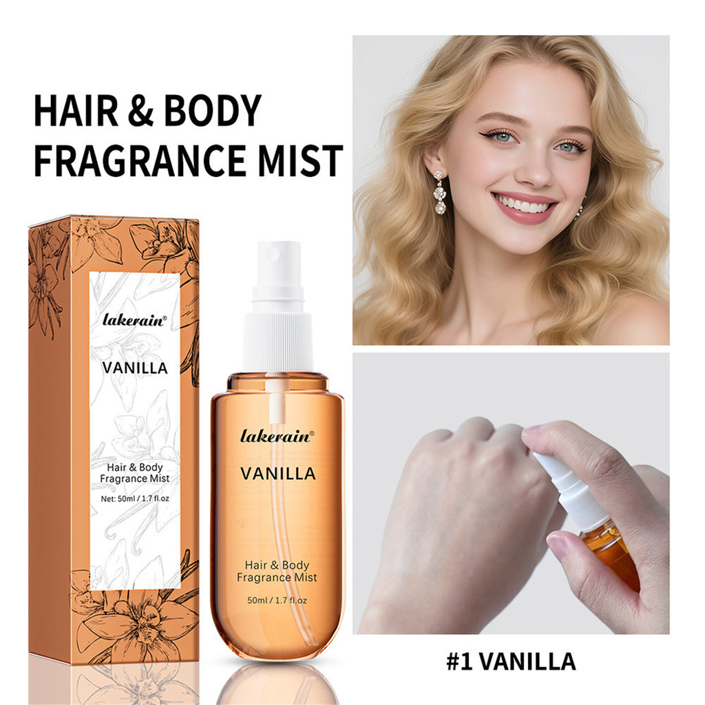 Lakerain Vanilla Hair & Body Mist 50ml Fragrance Spray